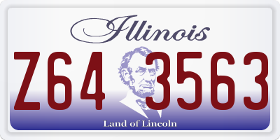 IL license plate Z643563