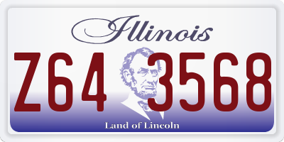 IL license plate Z643568