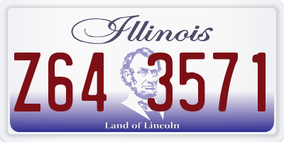 IL license plate Z643571