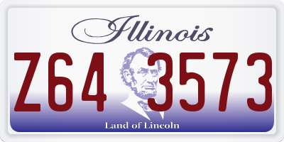IL license plate Z643573