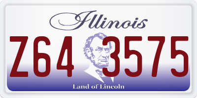 IL license plate Z643575