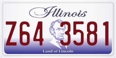 IL license plate Z643581