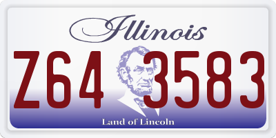 IL license plate Z643583