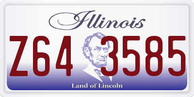 IL license plate Z643585
