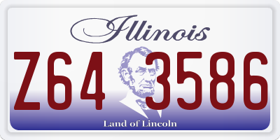IL license plate Z643586