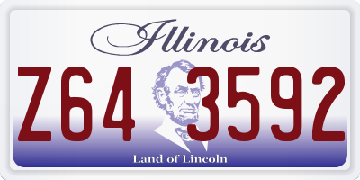 IL license plate Z643592