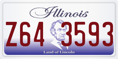 IL license plate Z643593
