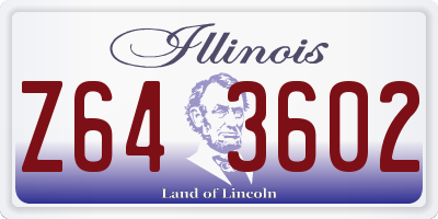 IL license plate Z643602