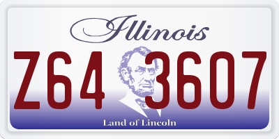 IL license plate Z643607