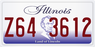 IL license plate Z643612