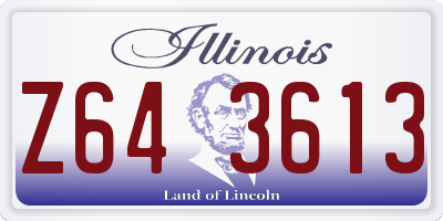 IL license plate Z643613