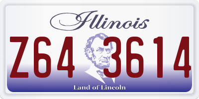 IL license plate Z643614