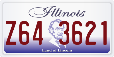 IL license plate Z643621