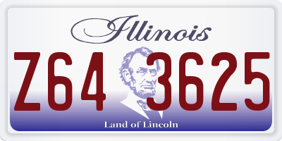 IL license plate Z643625