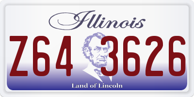 IL license plate Z643626
