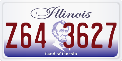 IL license plate Z643627