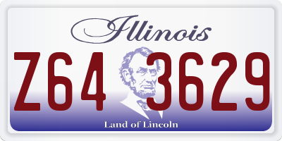 IL license plate Z643629
