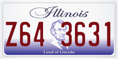 IL license plate Z643631