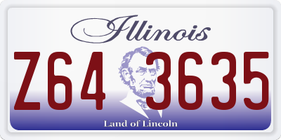 IL license plate Z643635