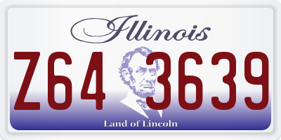 IL license plate Z643639