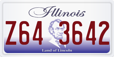 IL license plate Z643642