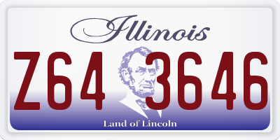 IL license plate Z643646
