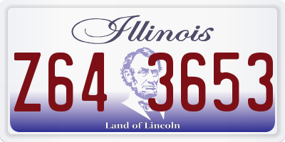 IL license plate Z643653