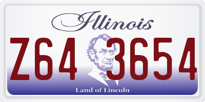 IL license plate Z643654