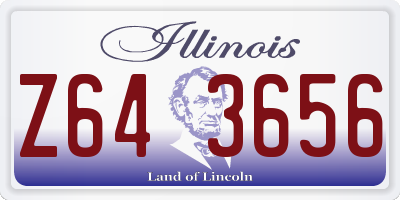 IL license plate Z643656