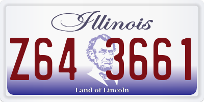 IL license plate Z643661