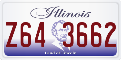 IL license plate Z643662