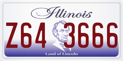 IL license plate Z643666