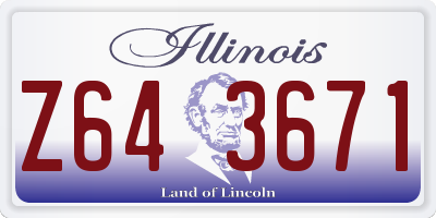 IL license plate Z643671