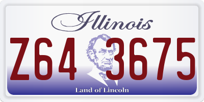 IL license plate Z643675