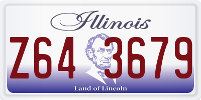 IL license plate Z643679
