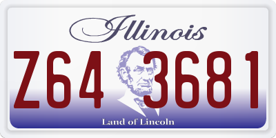 IL license plate Z643681