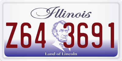 IL license plate Z643691