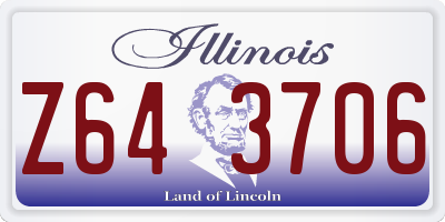 IL license plate Z643706