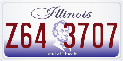 IL license plate Z643707