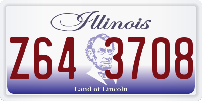 IL license plate Z643708