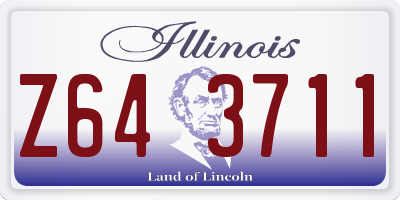 IL license plate Z643711
