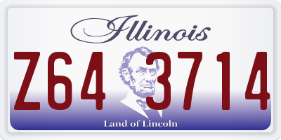 IL license plate Z643714