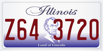 IL license plate Z643720