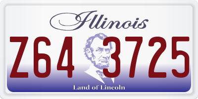 IL license plate Z643725