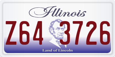 IL license plate Z643726