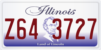 IL license plate Z643727