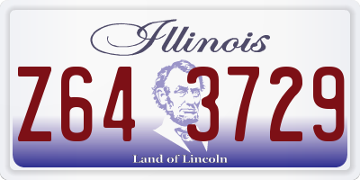 IL license plate Z643729