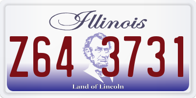 IL license plate Z643731