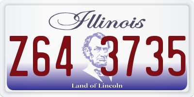 IL license plate Z643735