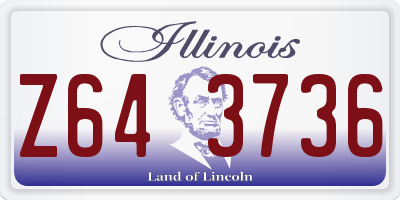 IL license plate Z643736